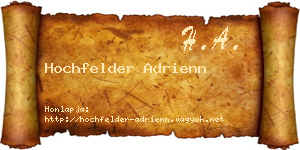 Hochfelder Adrienn névjegykártya